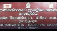 පහතහේවාහැට ප්‍රාදේශීය සභාවේ කටයුතු අත්හිටුවයි